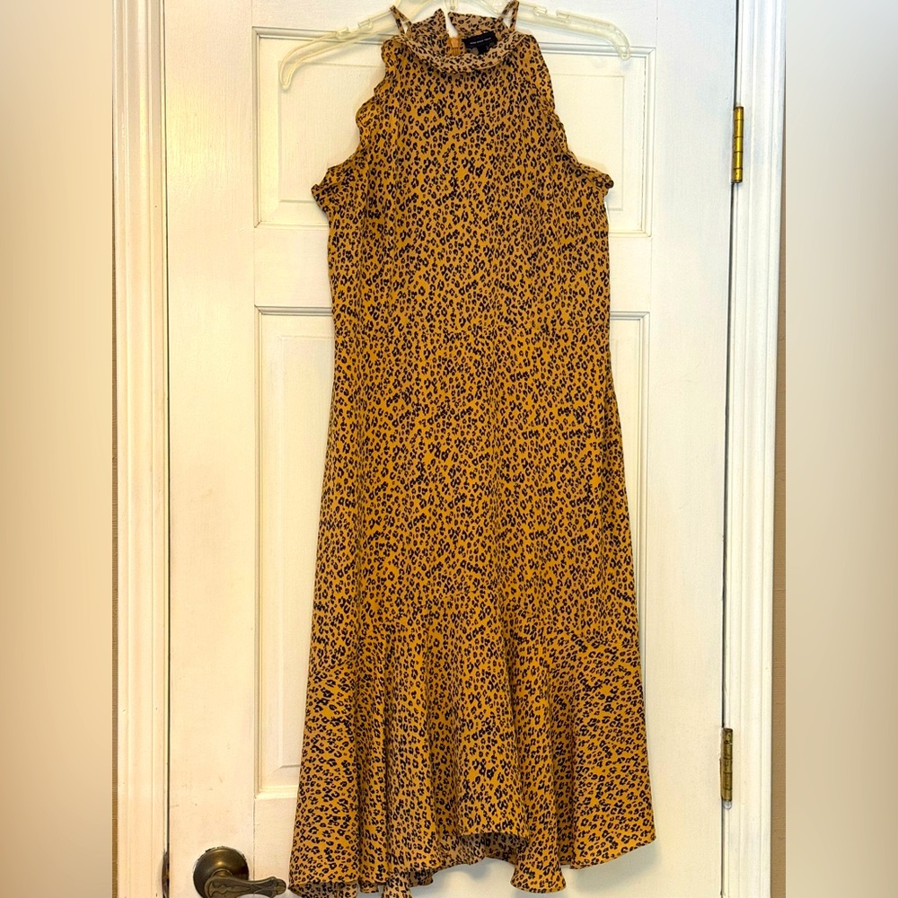 Who What Wear Leopard Halter Mini
